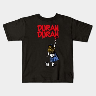 duran ll girls with red paint Kids T-Shirt